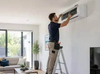 Air Conditioning working on a Sydney home