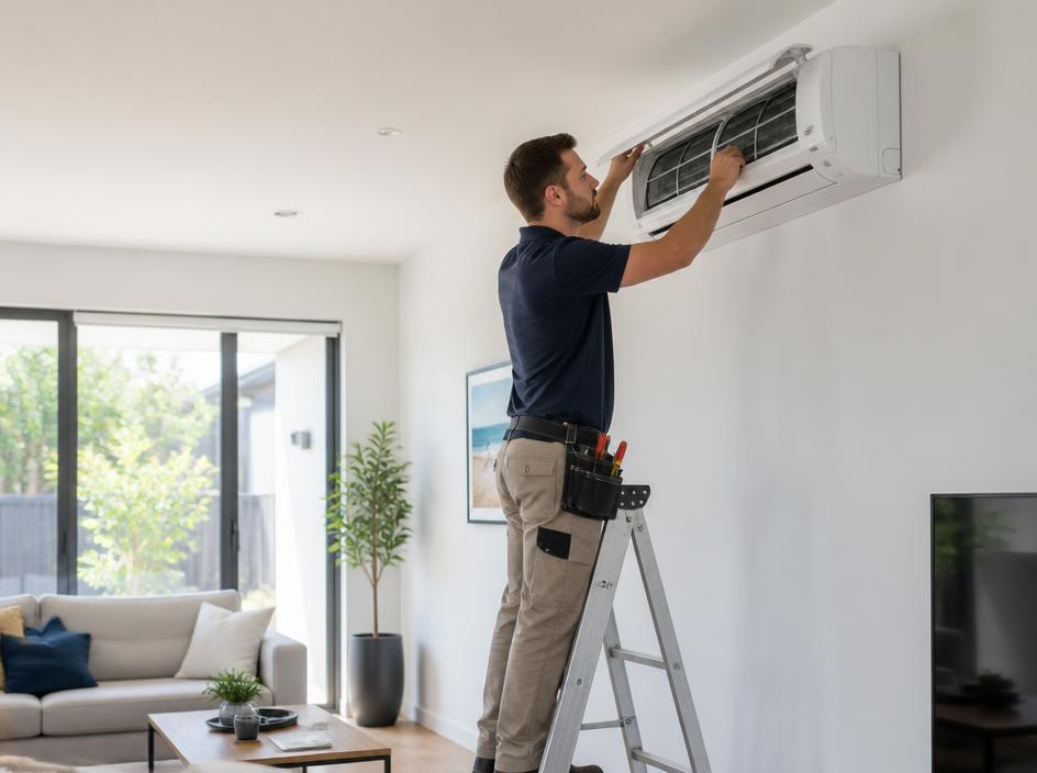 Air Conditioning working on a Sydney home